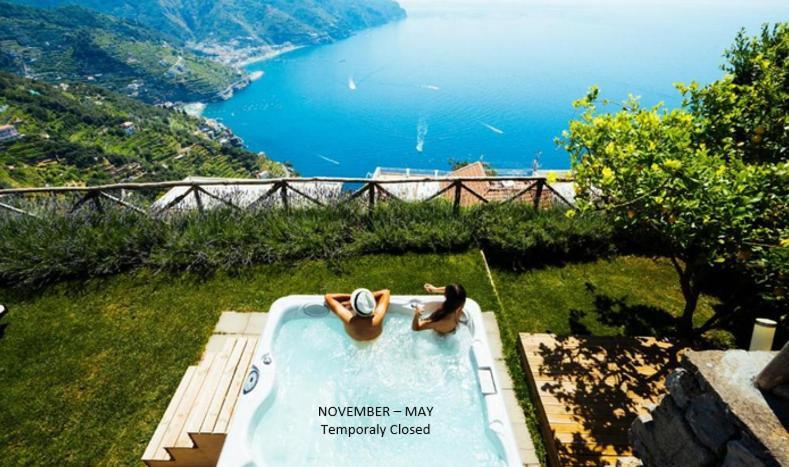 Sea View Villa In Ravello With Lemon Pergola, Gardens And Jacuzzi - Ideal For Elopements Екстер'єр фото