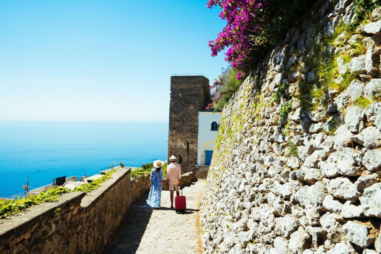 Sea View Villa In Ravello With Lemon Pergola, Gardens And Jacuzzi - Ideal For Elopements Екстер'єр фото